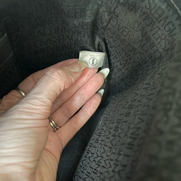 Gianni Versace Vintage Sunburst Greca Satchel 1990s w/ Medusa hardware - Picture 4 of 13